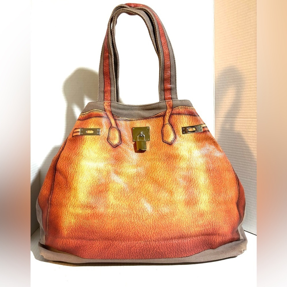 Stylish Orange Tote Bag